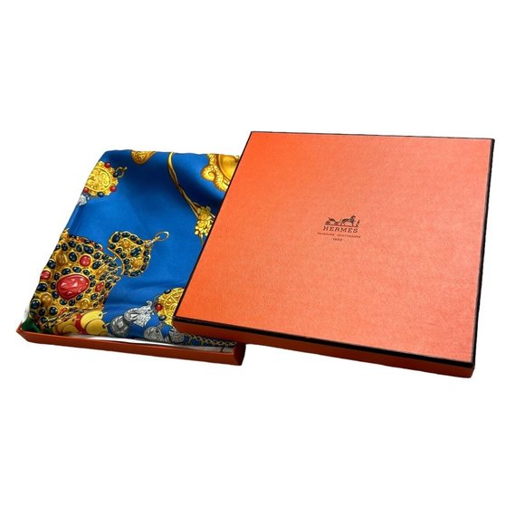 HERMES 100% Silk KOSMIMA Carre “35x35”/90cm Scarf #1343 - Picture 1 of 6